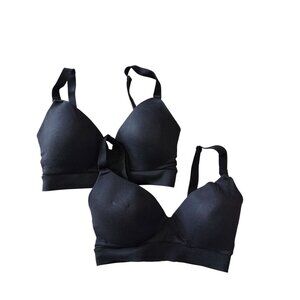 Kindred Bravely Womens XS Busty Nursing Bra Bundle of 2 Neutral Black